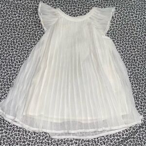 Baby B’gosh Girl flowy pleated white occasion dress size 9-12 months.